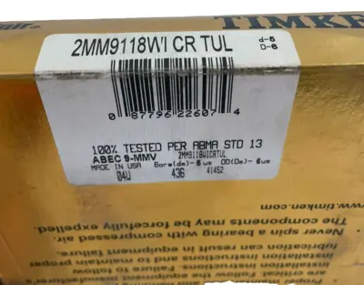 NEW TIMKEN 2MM9118WICR TUL PRECISION BEARINGS