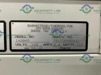 USED BARNSTEAD/THERMOLYNE I42045 TYPE 42000 GENERAL PURPOSE INCUBATOR +70°C 120V