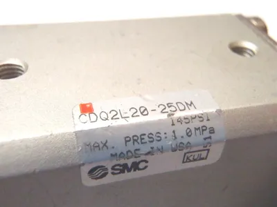 USED SMC CQ2 COMPAQ CYLINDER WITH BRACKETS