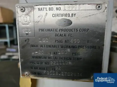 USED Pneumatic MODEL 150 PNEUMATIC PRODUCTS AIR DRYER