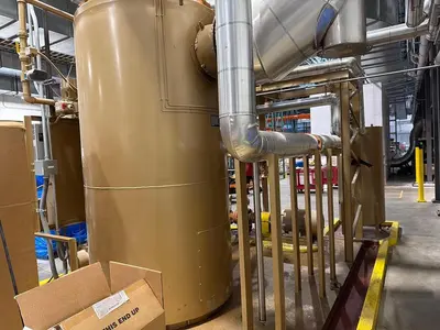 Fulton Thermal Fluid Heater Skid — 480V 3-Phase Complete Skid System with Pump, Motor & Control Panel