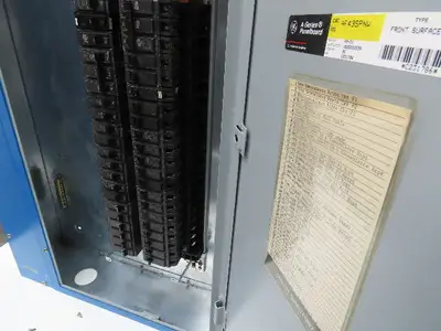 GE AQF3422CBK Panelboard 42 Space 225A 3Ph 4 Wire 208Y/120V 225A Main Breaker