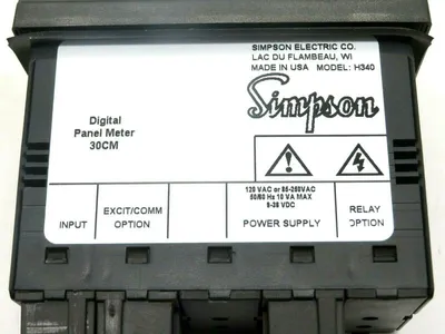 NEW SIMPSON H340192100 DIGITAL PANEL METER