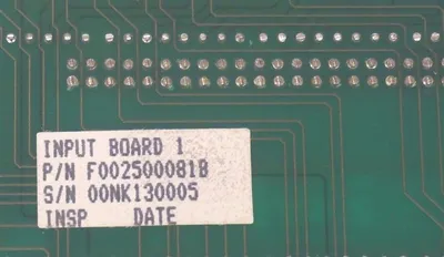 NEW XYZ ELECTRONICS / RAPISTAN F0025-00081B INPUT BOARD F002500081B