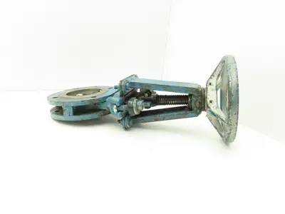 DeZurik 827 Flanged 3" Knife Gate Valve 316SS Rising Stem Metal Seat