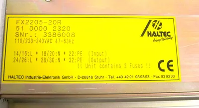 HALTEC FX2205-20R MODULE 51.0000.2320