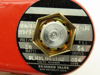 Skinner Lancer 2LH2LBG3152 Brass Solenoid Valve 2-Way NC 120V 150 PSI 3/8" NPT