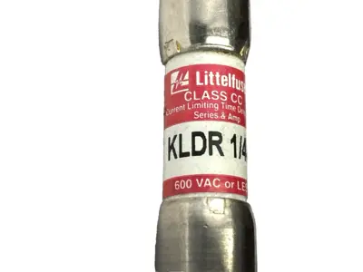 USED LITTELFUSE TIME-DELAY FUSE CLASS CC 600VAC .25A LOT OF 12