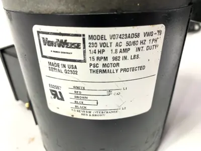 Used GE Motor 1-Phase 230V 1.83A 1625/1350RPM A.C. Motors Michigan US | Maverick Industrial Sales #1393393
