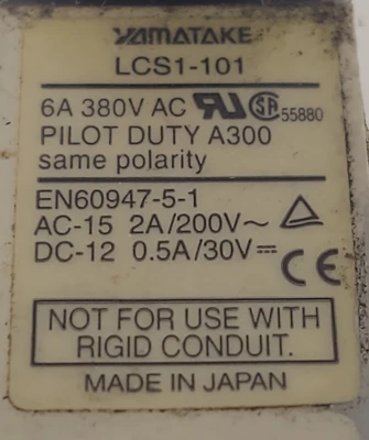 USED YAMATAKE LCS1-101