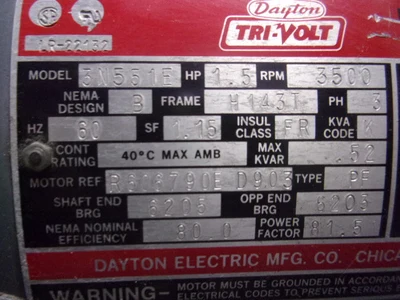 USED BALDOR VM3108