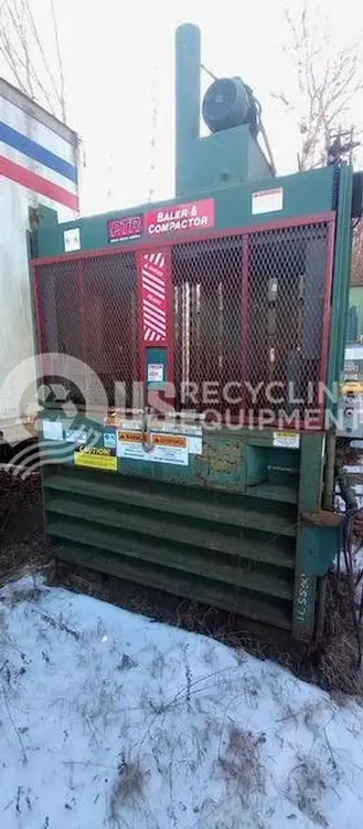 Used PTR / JV SEVEN (7) PTR 7230 VERTICAL & ONE (1) JV VB-72 VERTICAL Balers | US Recycling Equipment #474804