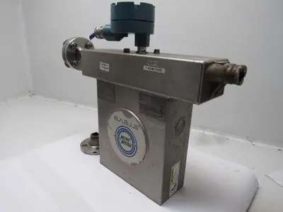 Micro Motion  F100SI128SU Stainless Steel Mass Flow Sensor Tank 1" Flange