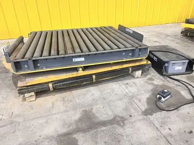 60" X 48" 4000 LB ECONO LIFT HYDRAULIC SCISSOR LIFT TABLE WITH ROTARY TOP: STOCK #20957