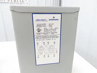 Hevi Duty Stepdown Transformer 1.5KVA 1Ph HV 240/480 LV 120/240 Lot of 3