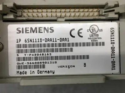 USED SIEMENS 6SN1118-0AA11-0AA1 6SN1123-1AA00-OBA1