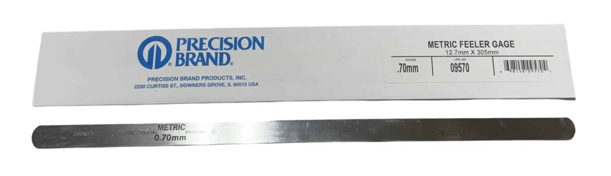 Precision Brand .70mm Metric Feeler Gage 12.7mm x 305mm USA Made