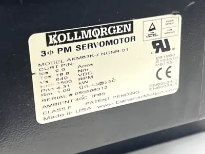 Used Kollmorgen AKM63K-ANCNR-01 Servo Motors Michigan US | Maverick Industrial Sales #1481532