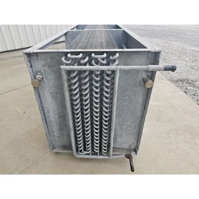 Used Krack Corp Air-Cooled Evaporator Coil Refrigeration Heat Exchanger