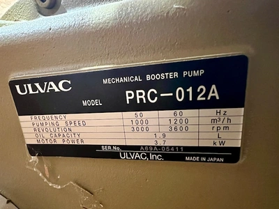 USED Ulvac Solutions PCR-012A