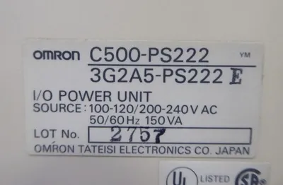 Mitsubishi C500-PS222 Input/Output Power Unit 100-120/200-240 VAC 50/60Hz Used