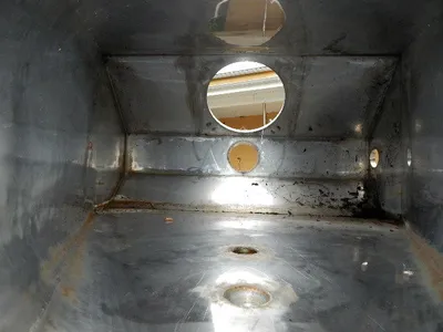 USED SANITARY CLOSED HOPPER 54 X 60