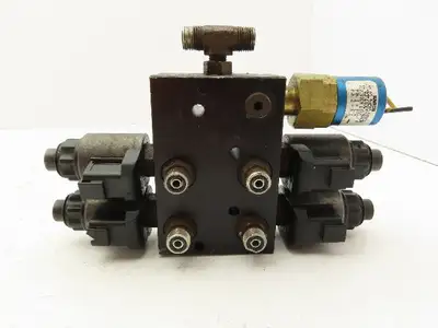 Lippert 12V 4-Point Flow Divider Manifold for RV Leveling Hydraulic Power Unit