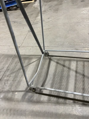 Uline - 6-Step Rolling Ladder - Bent Frame, requires repair

Seller will assist with loading.  Forkl...