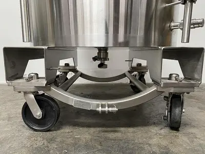 USED ABEC STAINLESS TECHNOLOGY CV-24300-1 300 LITER JACKETED CRYO VESSEL -112° F TO 280° F