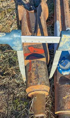 Used AFTERMARKET 12" DIAMETER X 33" LENGTH CABLE TOOL DRILLING CHISEL BIT Construction Equipment Parts Pennsylvania US | East West Machinery & Drilling #1417989