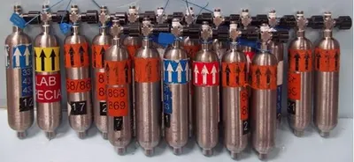 QTY. 18. SWAGELOK 300 ML, SAMPLE CYLINDER D.O.T-3E...