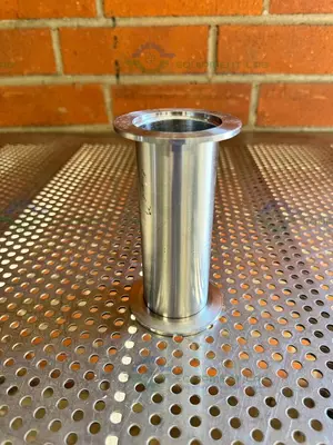 Used 3 WAY STAINLESS STEEL KF 50 TO KF 16/10 ELBOW NIPPLE VACUUM FITTING Valves/Fittings California US | Equipment Lab #1317035
