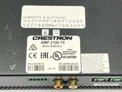 USED CRESTRON AMP-2100-70