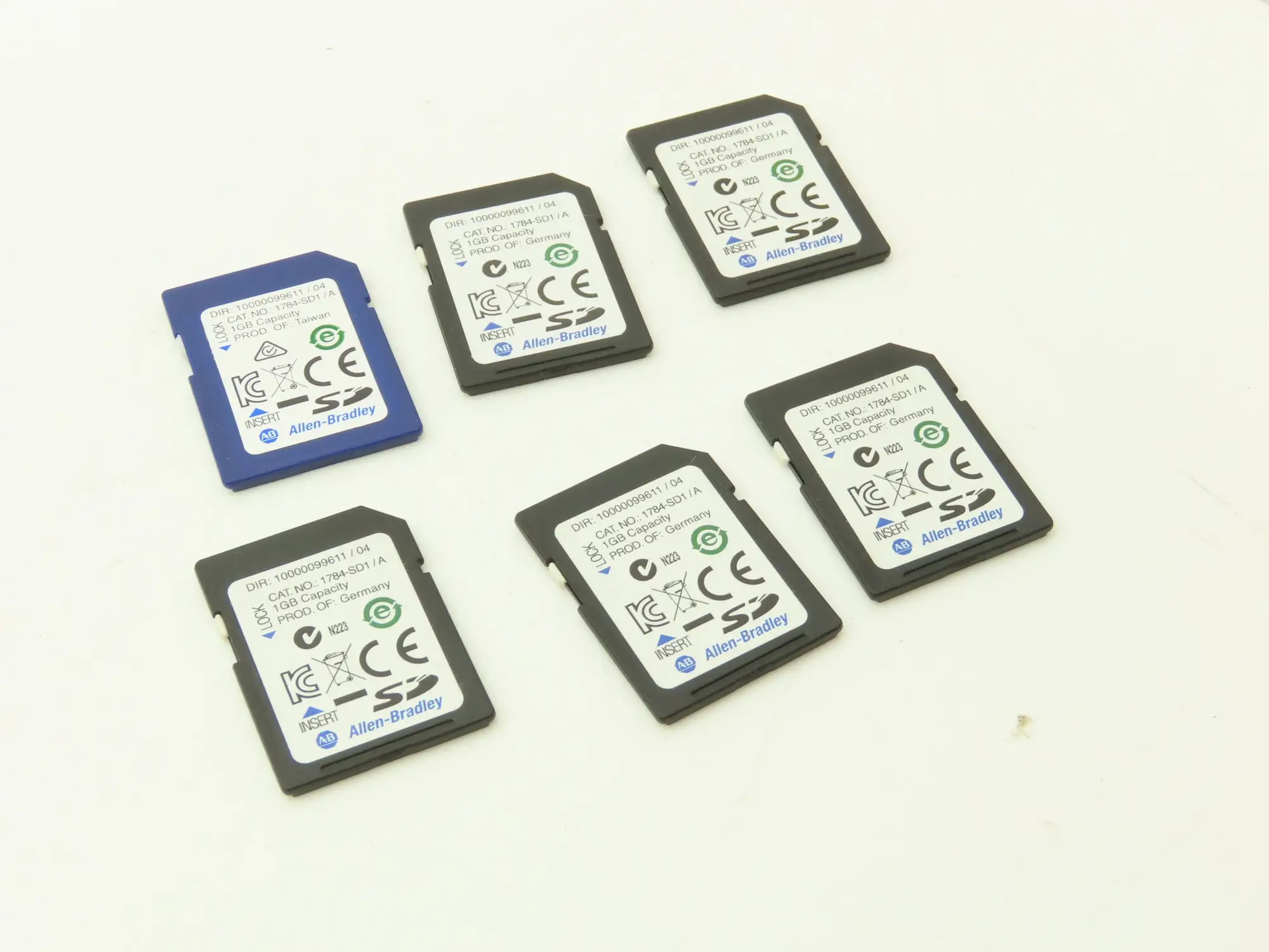 Allen Bradley 1784-SD1/A ControlLogix SD Memory Card Module 1GB Lot of 6