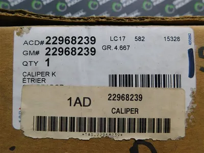 ACDelco 22968239 Rear Right Hand Brake Caliper New