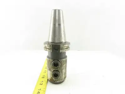 Techniks CAT 40 Weldon Style End Mill Tool Holder 4" Projection 1" Bore