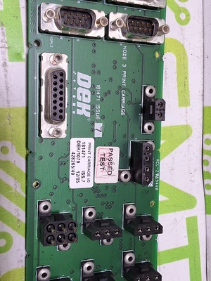 DEK 181471 PRINT CARRIAGE I/O CIRCUIT BOARD