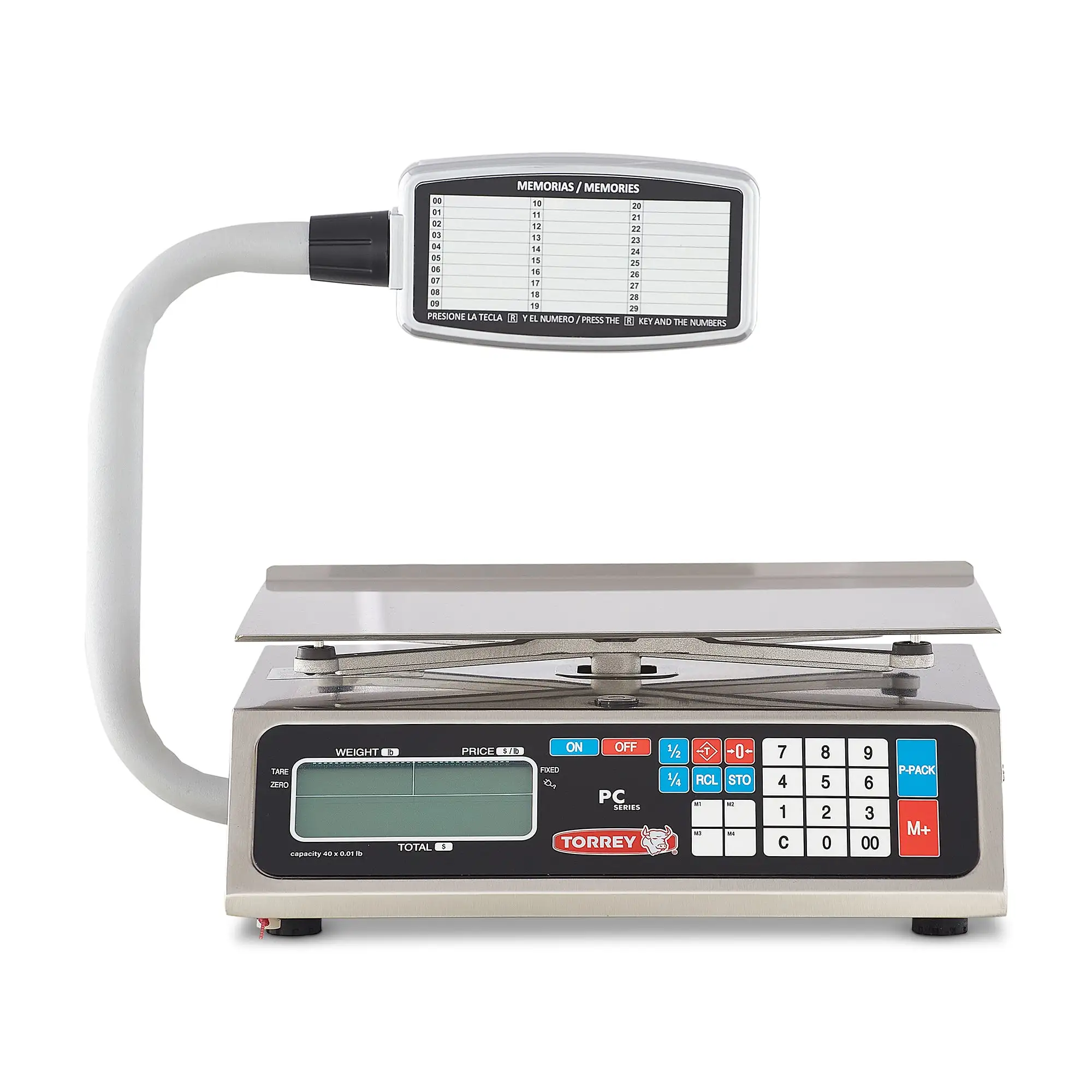 Tor-Rey PC-40LT-HS - 40 lb. Digital Price Computing Scale