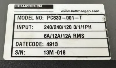 USED KOLLMORGEN PC800