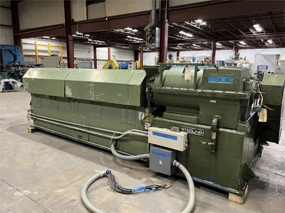 4.5" Sterling Single Screw Extruder, 150HP, 30:1 L/D Air Cooled Barrel