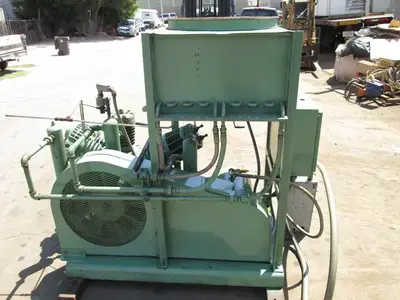 Ingersoll-Rand, industrial reciprocating air compressor with aftercooler, 20 HP