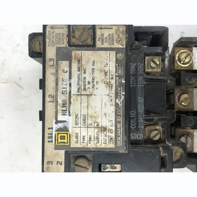 Square D Size 0 Motor Starter