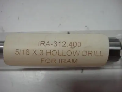 Iram or Baum/Naugendaly  5/16 x 13 Hollow Drill Bit (Coating Teflon)
