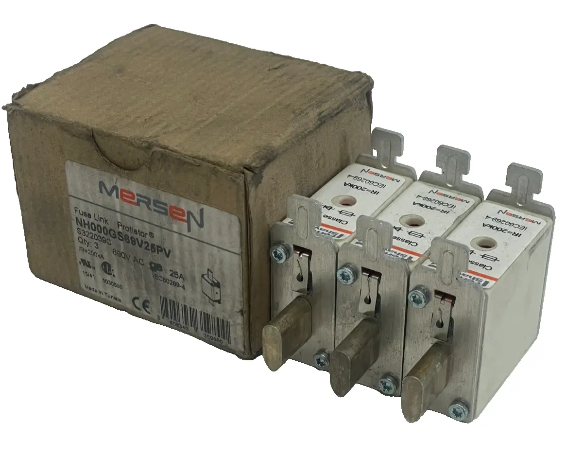 NEW MERSEN FERRAZ SHAWMUT NH000GS69V25PV PROTISTOR 690V 25A QTY 3