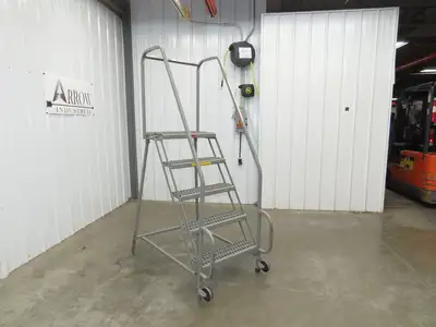 PW Platforms N/A Rolling Ladder 5 Step 14" Work Platform 50" Top Step