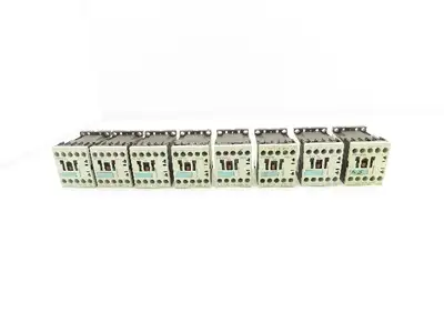 Siemens 3RT1016-1BB41 Contactor 24VDC Coil 9A 400VAC 4kW 3Pole Lot Of 8