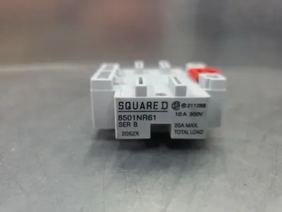 Square D 8501NR61 Ser B 11-Pin 20A MAX 300V Relay Socket. 4E-8
