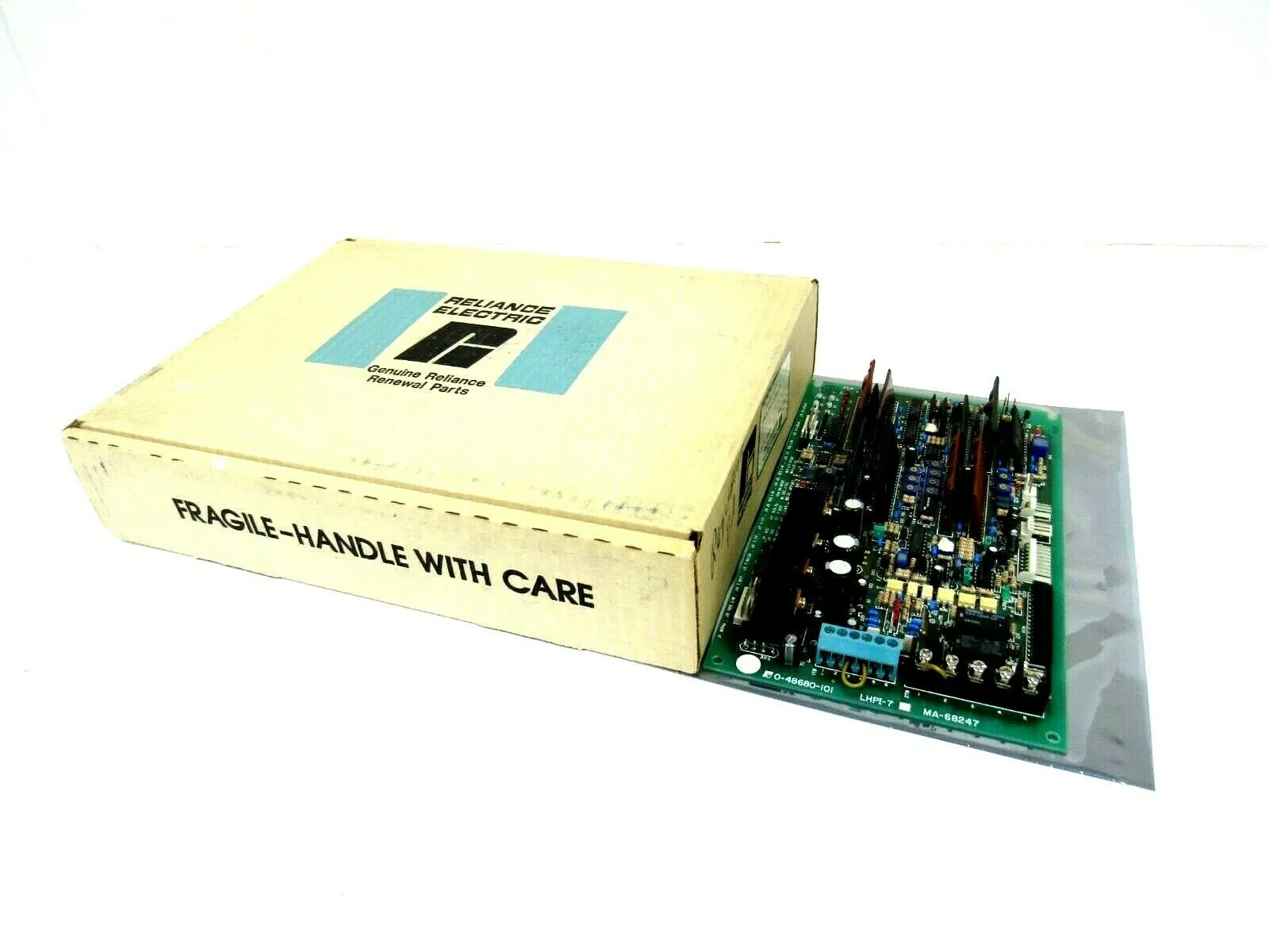 USED RELIANCE ELECTRIC 0-48680-101 REGULATOR BOARD MA-68247 LHPI-7 048680101