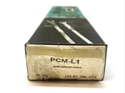 New | in-Stock Panduit Pan-Code Wire Marker Cards BOX OF 25 CARDS Blank Label Michigan US | Maverick Industrial Sales #1392534