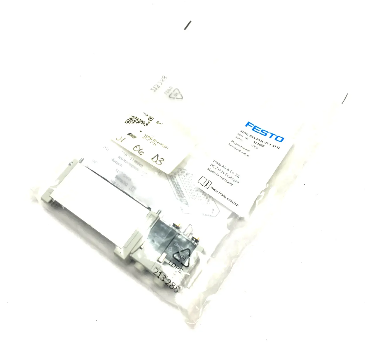 NEW FESTO SOLENOID VALVE  5/3, EXHAUSTED